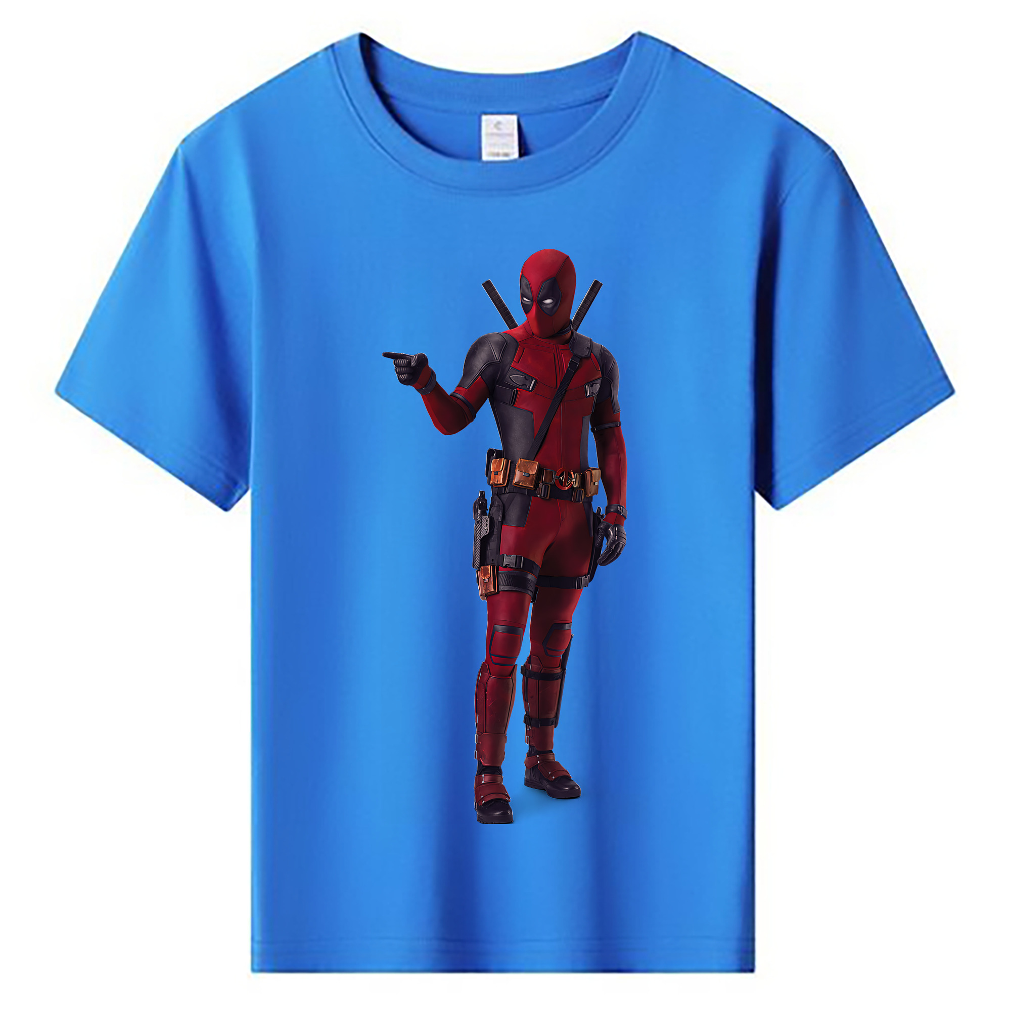 （画像用） Deadpool デッドプール 綿100％キッズTシャツ（フロントプリント）